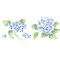 Small Hydrangea Wall Stencil Border | 2077 by Designer Stencils | Floral Stencils | Reusable Art Craft Stencils for Painting on Walls, Canvas, Wood | Reusable Plastic Paint Stencil for Home Makeover | Easy to Use & Clean Art Stencil